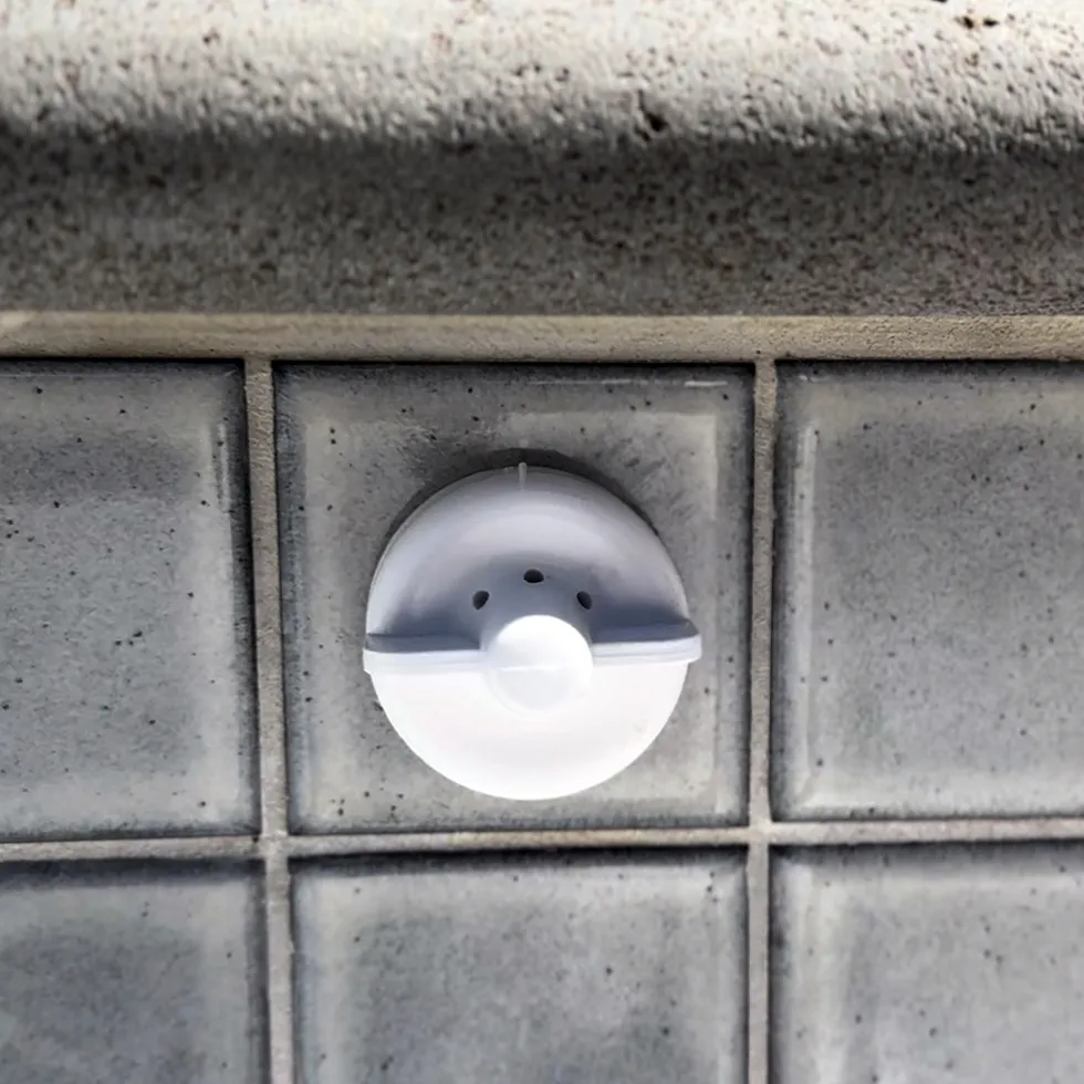 Close-up detail of premium pool tile edging